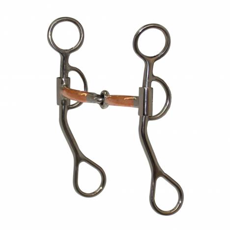 Reinsman Diamond R Argentine 3/8" Smooth Copper Mouth Snaffle Bit