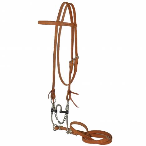 Reinsman Diamond R Medium Port Correction Bit Browband Bridle Set