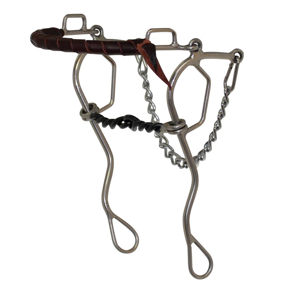 Reinsman Diamond R Large Twist Sweet Iron Combination Gag Bit