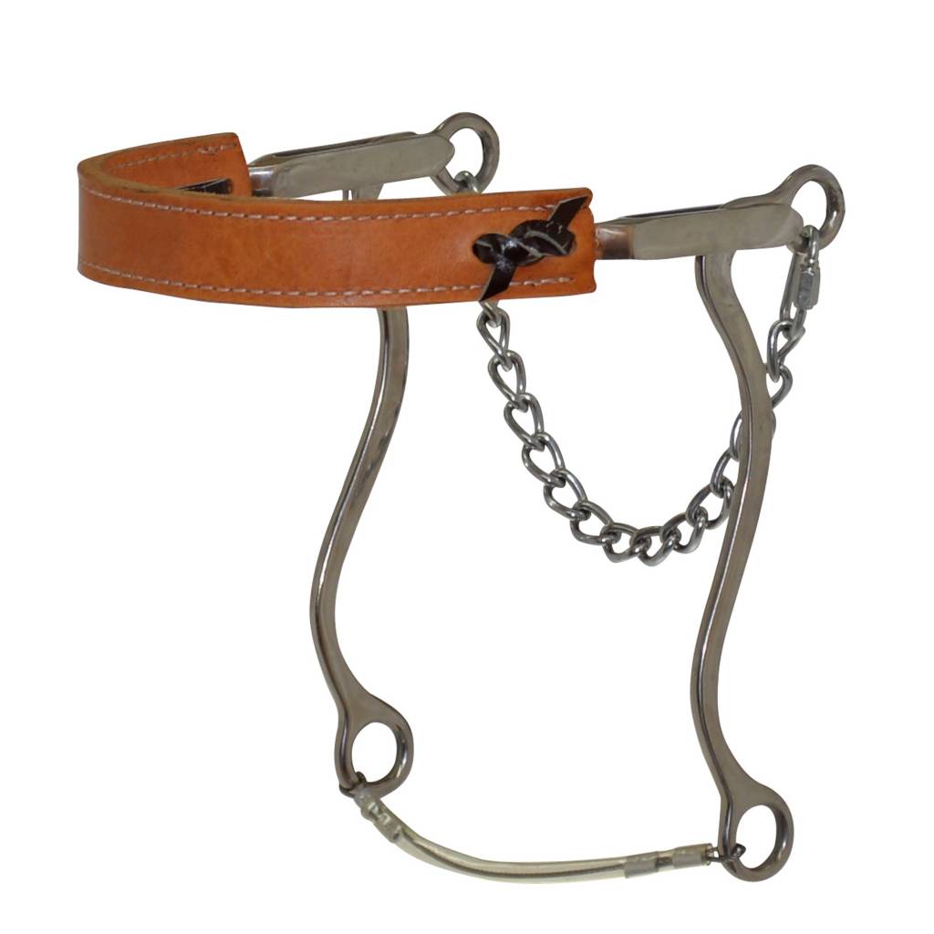 Reinsman Diamond R Flat Leather Nose Hackamore