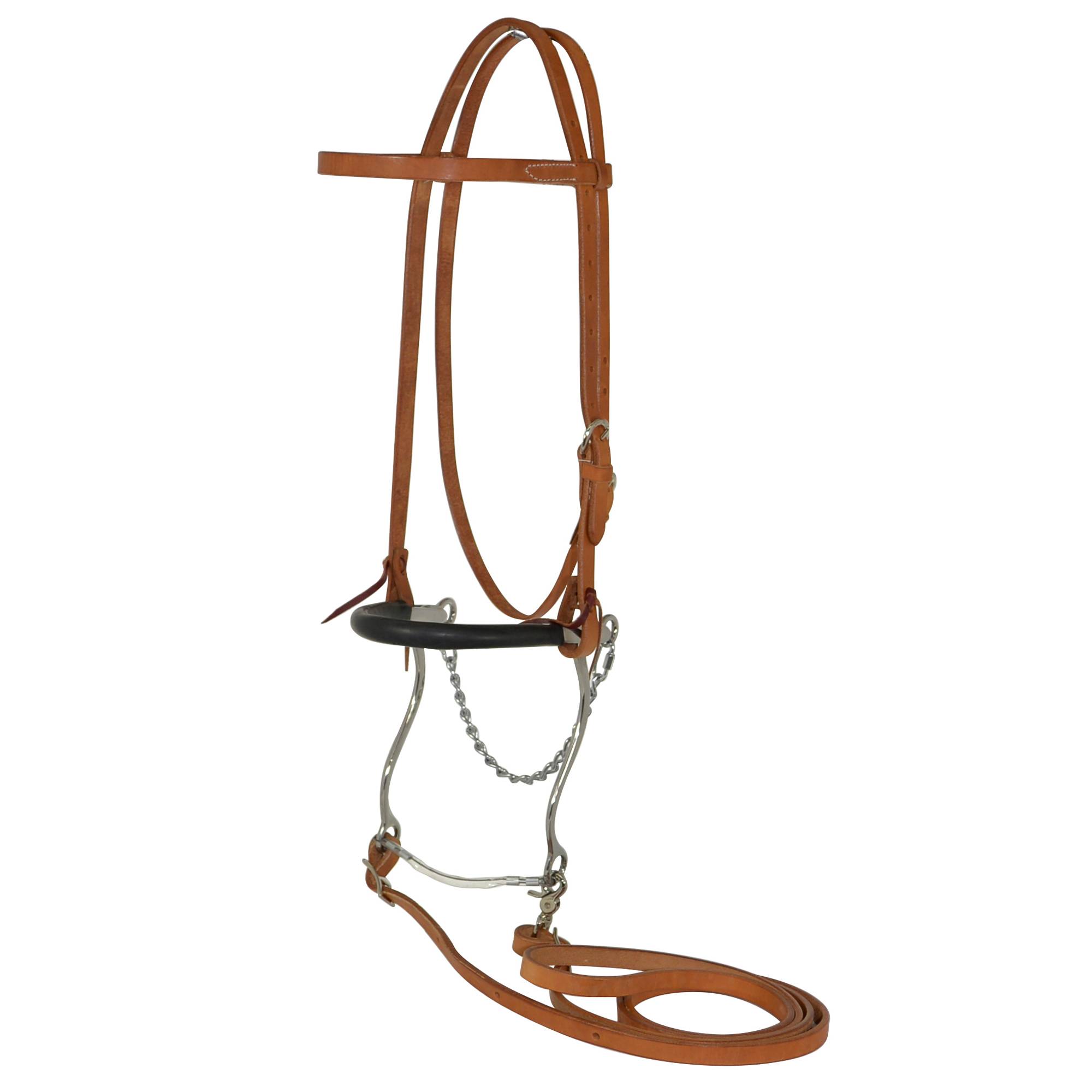 Reinsman Diamond R  Mechanical Hackamore Browband Bridle Set