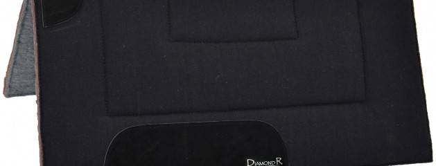 Reinsman Diamond R Felt Bottom Canvas Western Saddle Pad