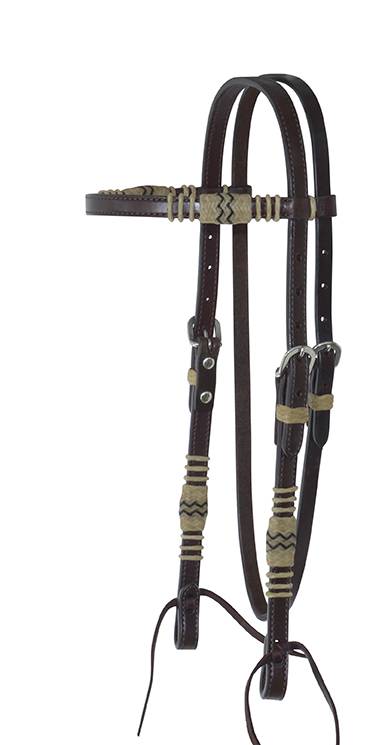 5-885235 Reinsman Rawhide Braiding Browband Headstall With  sku 5-885235