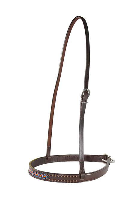 Reinsman Beaded Inlay Copper Dot Noseband