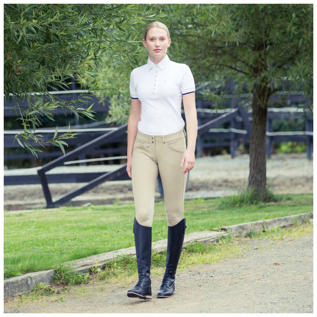 Horze Grand Prix Leather Knee Patch Breeches- Ladies