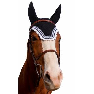 Equine Couture Fly Bonnet- Silver Lurex & Contrast Color
