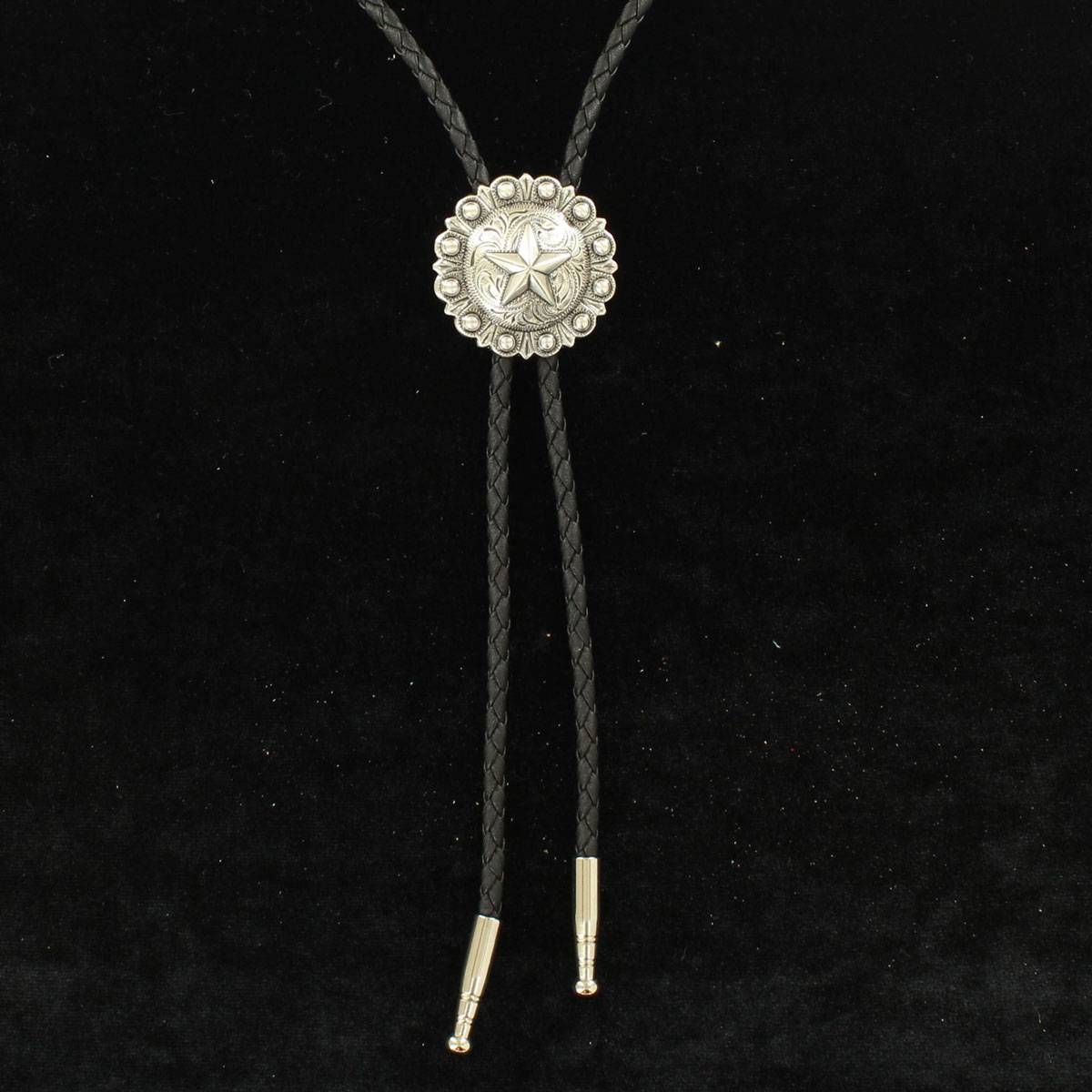 5-889690 M&F Western Round Star Concho Bolo Tie sku 5-889690