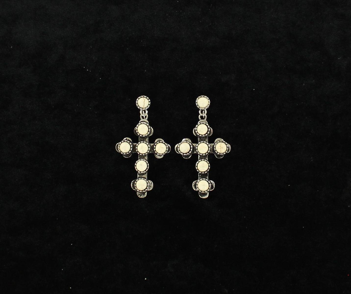 Blazin Roxx Cross Stone Earrings