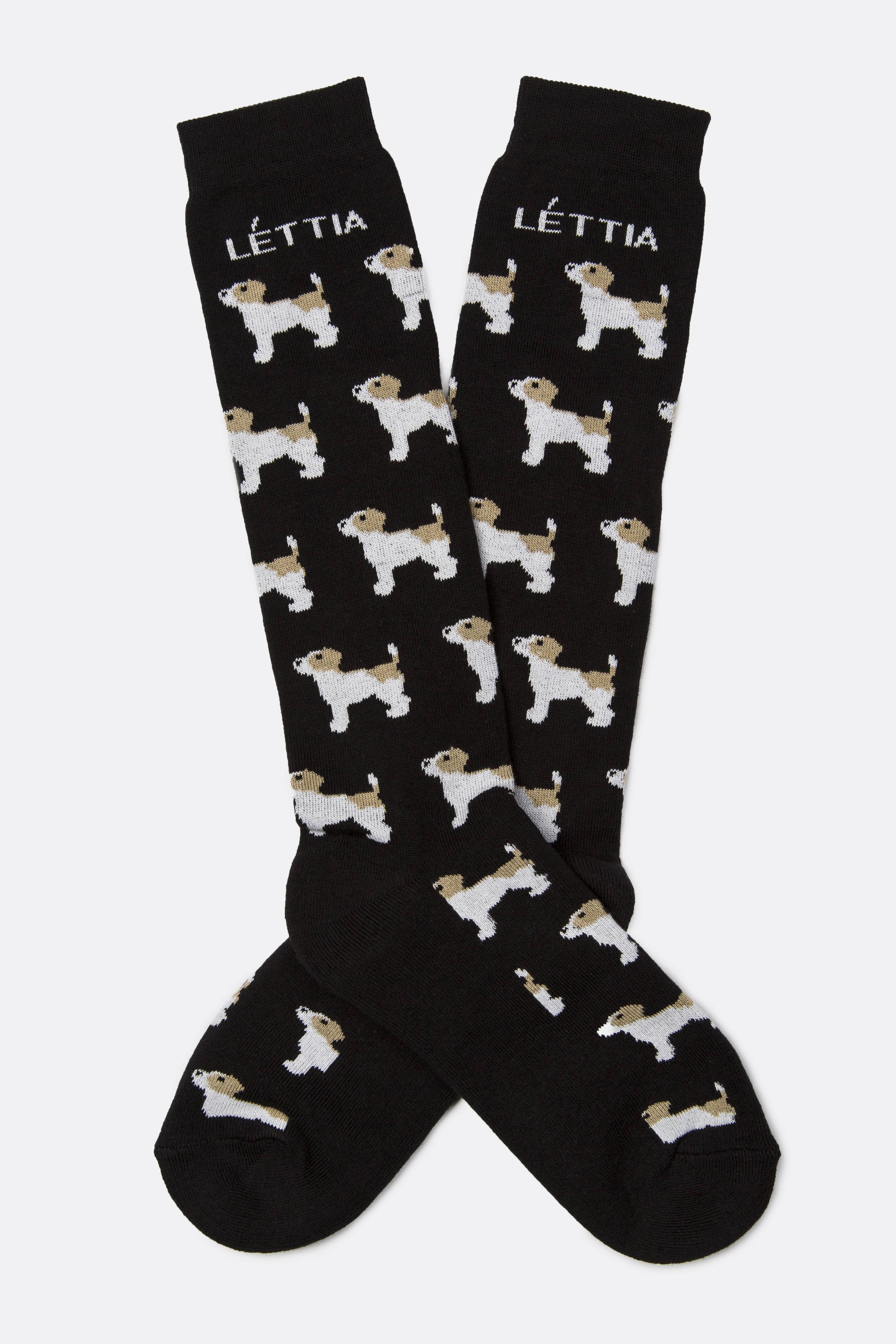 Lettia Jack Russell Bamboo Boot Sock