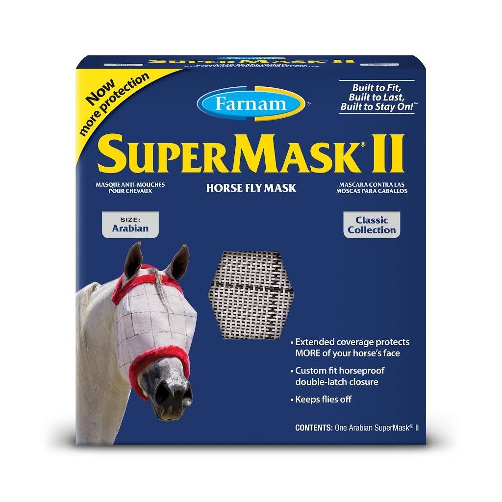 Supermask II Horse Fly Mask without Ears Classic Collection- Arabian