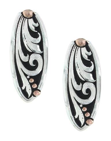 Montana Silversmiths Leather Cut Rose Gold Trailing Vine Earrings