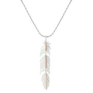Montana Silversmiths Rose Gold Plume Feather Necklace