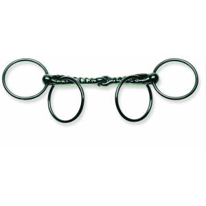 Metalab Scourier Single Jointed Twisted Loose Ring 19 MM Snaffle