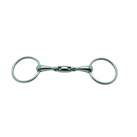 Metalab Double Jointed Oval Link Loose Ring 18 MM Snaffle