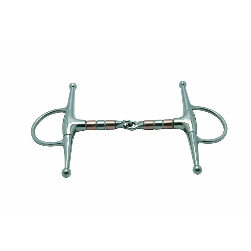 Metalab Jointed 16 MM Copper Rollers Full Cheek Snaffle