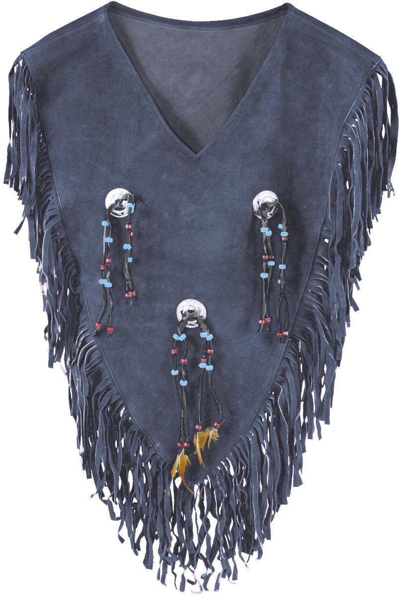 Action Ladies Yoke with Conchos Suede Shirt