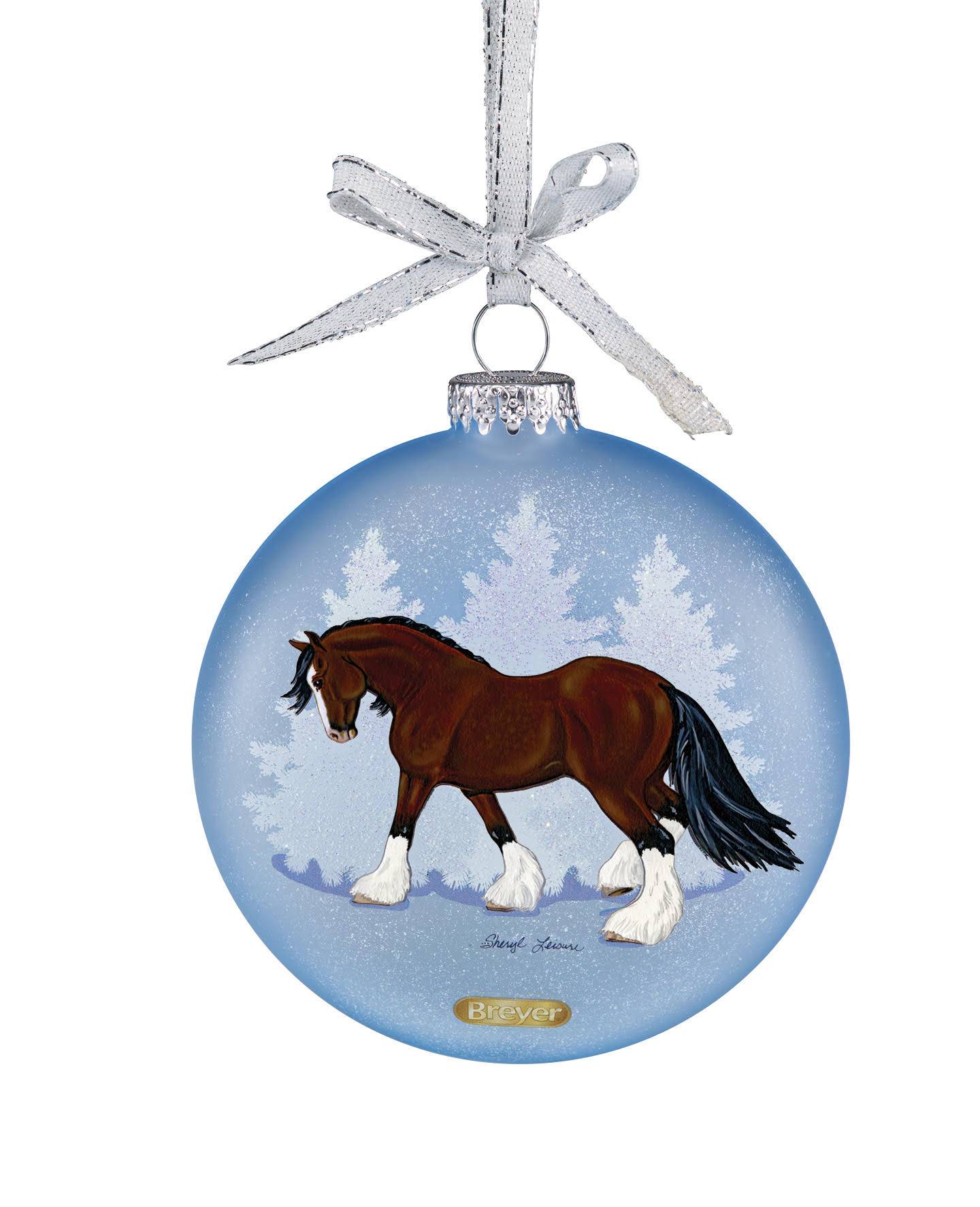 Breyer Artist Signature Ornament - Draft Horses by Sheryl Leisure