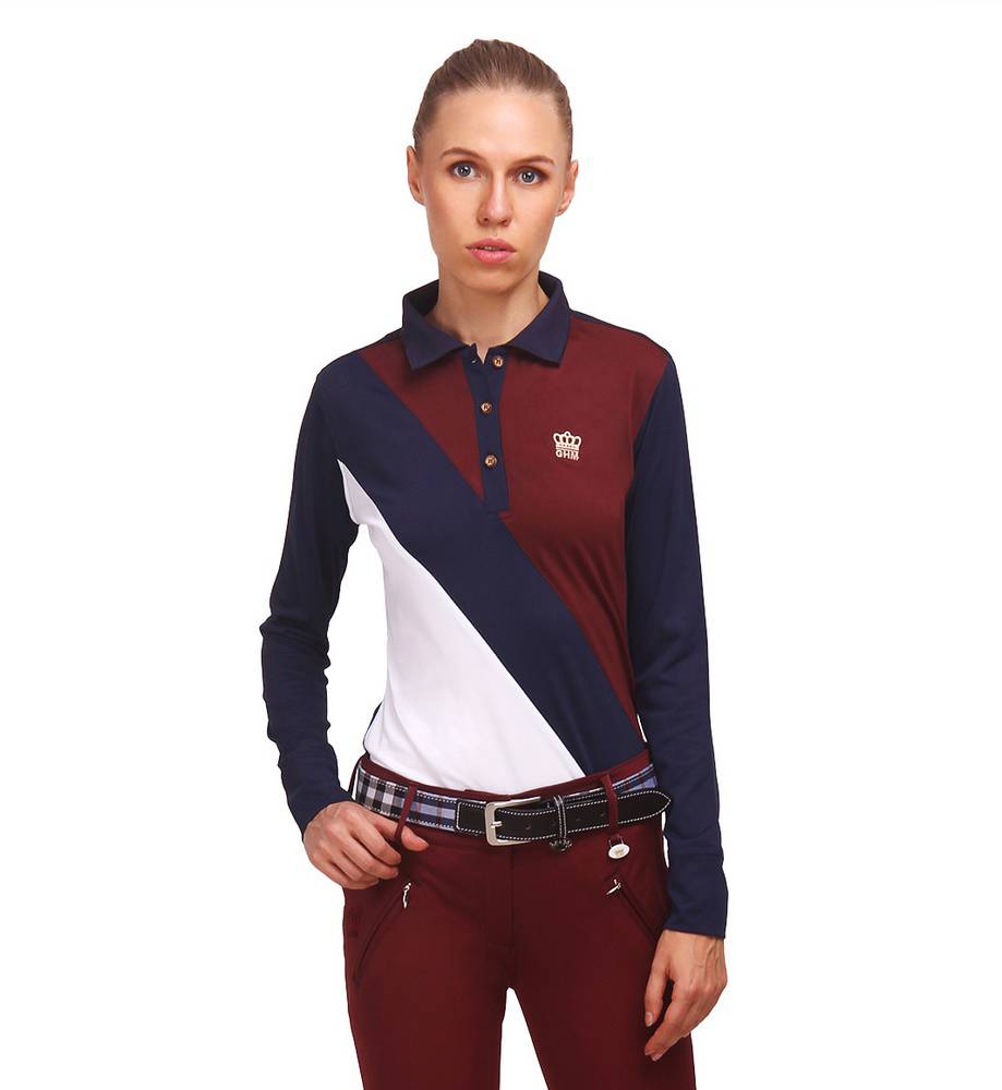 equestrian long sleeve polo shirts