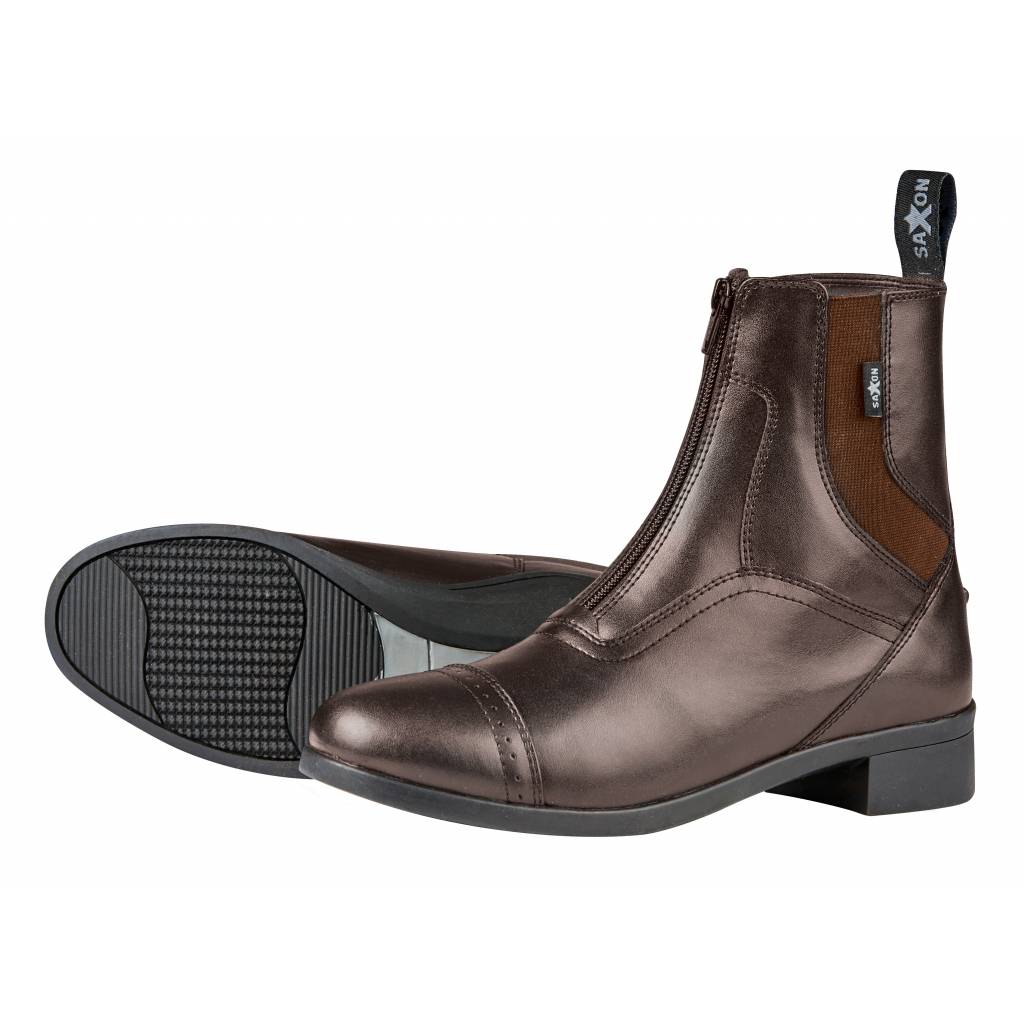 Saxon Syntovia Zip Paddock Boots-Kids