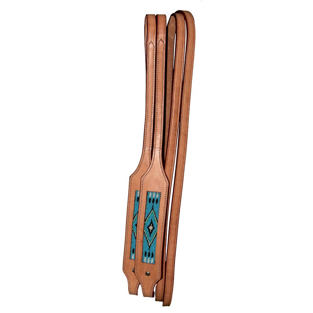 5-894891 Intrepid Western Reins-Turquoise Beading sku 5-894891