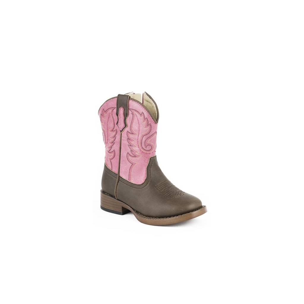 Roper Toddler Texsis Wide Square Toe Cowgirl Boots