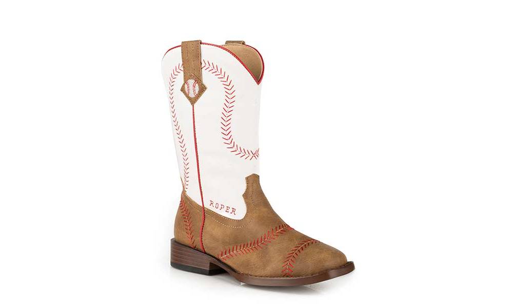 Roper Youth Baseball Fashion Square Toe Cowboy Boots