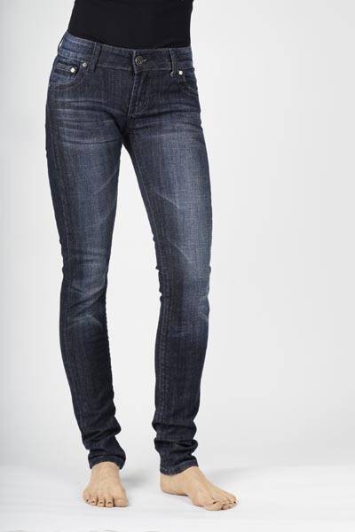 Stetson Ladies 503 Fit Glitter Rhinestones Detail Pockets Straight Leg Jeans