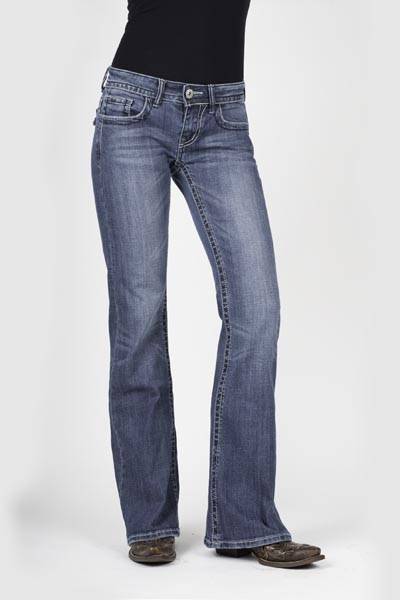 Stetson Ladies 816 Fit Studs And Rhinestones Flap Back Pockets Jeans