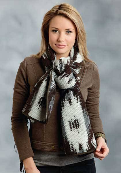 5-900973 Stetson Ladies Fall I Aztec Large Knit Scarf sku 5-900973