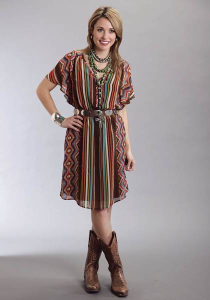 5-900974 Stetson Ladies Fall I Aztec Serape Printed Chiffon sku 5-900974