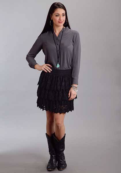 Stetson Ladies Fall III 3 Tier Lace Skirt Stetson Ladies Fall III 3 Tier Lace Skirt