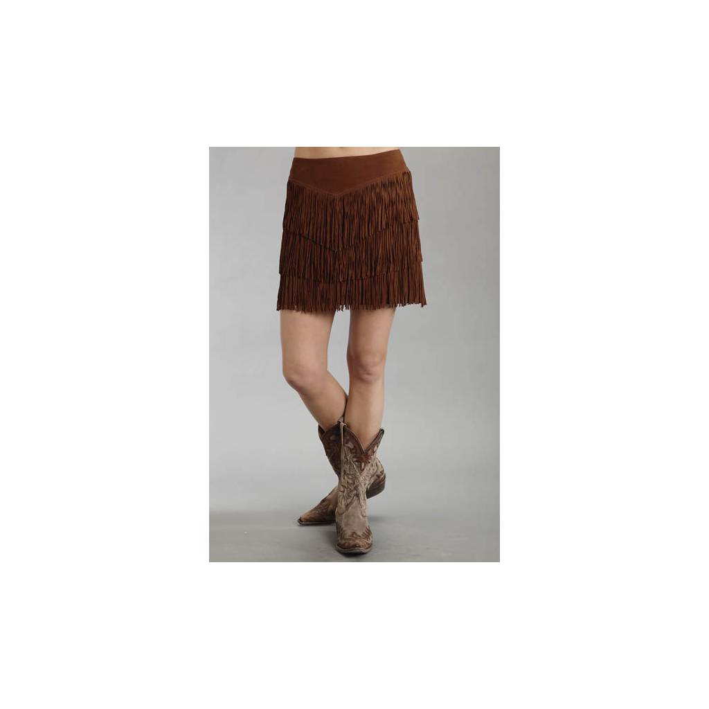 Stetson Ladies Fall/Winter I Mid Length Fringe Suede Skirt