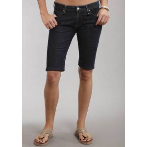 Stetson Ladies Jean Slim Leg Bermuda Jean Short