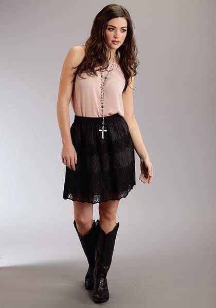 5-901543 Stetson Ladies Spring II Organza Skirt - Black sku 5-901543