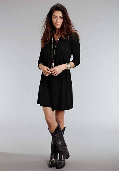 5-901696 Stetson Ladies Winter I Jet Black Rayon Jersey Dre sku 5-901696