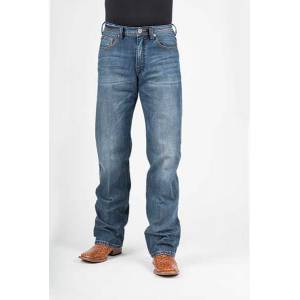 Stetson Mens 1312 Fit Gold V Back Deco Pocket Lower Rise Jeans