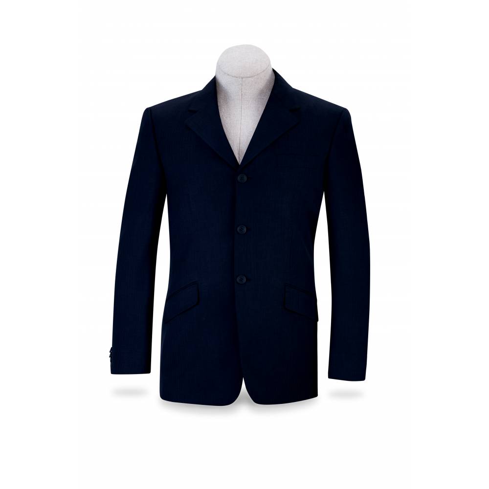 RJ Classics R.J. National Coat Mens Navy Herringbone