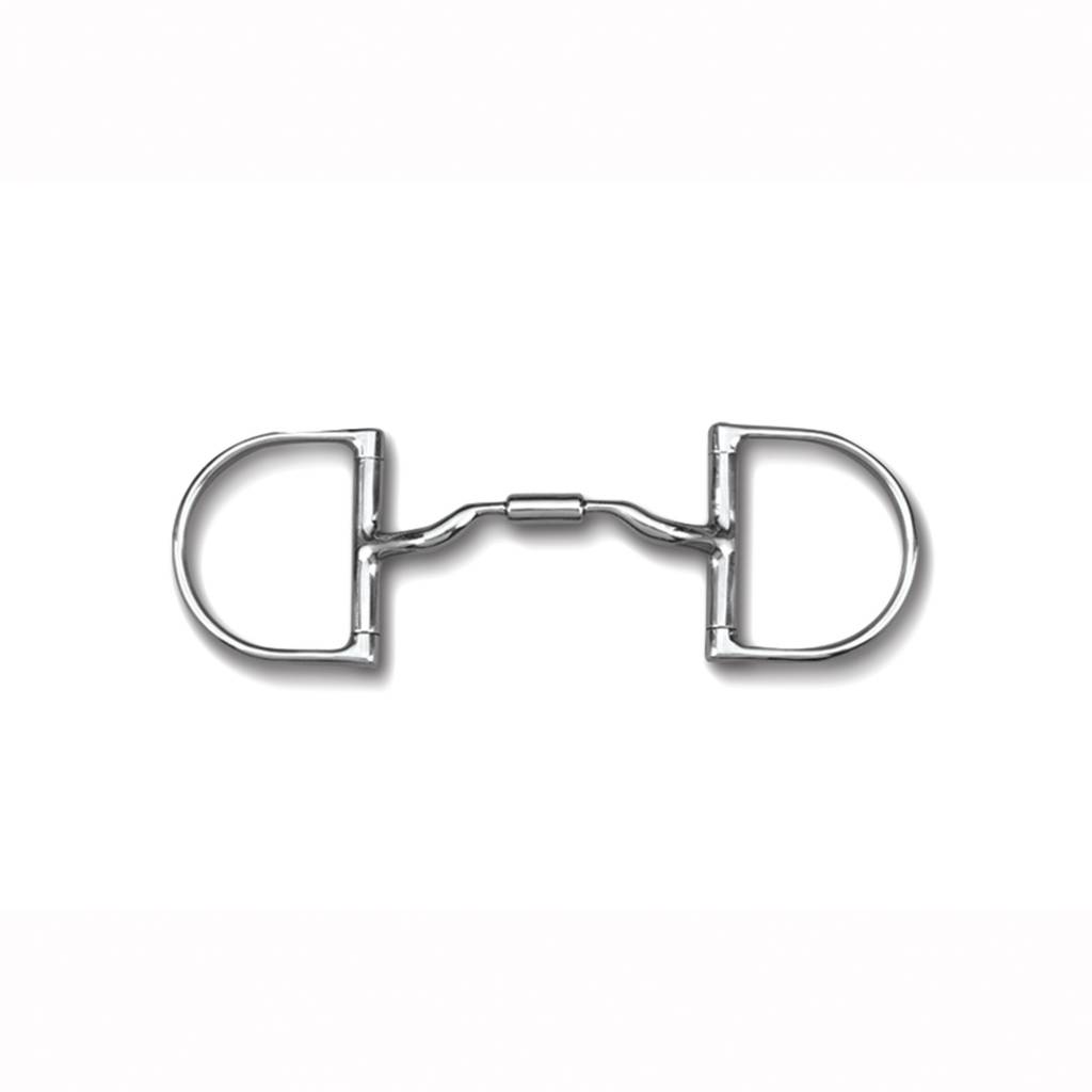 Myler Level 2 English Medium Dee Low Port Comfort Snaffle with o Hooks