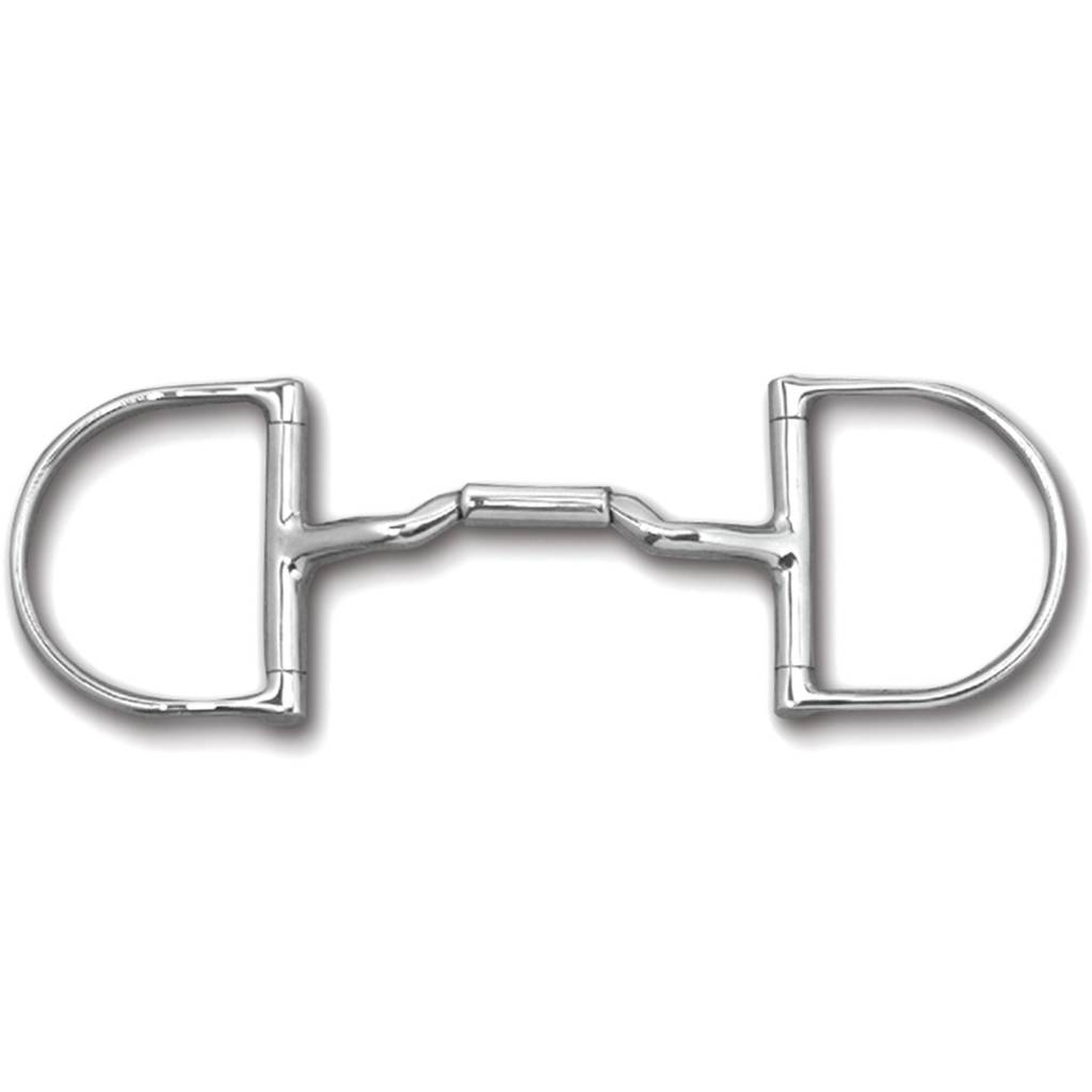 Myler Level 2-3 Medium English Mullen Low Port Barrel Dee with o Hooks