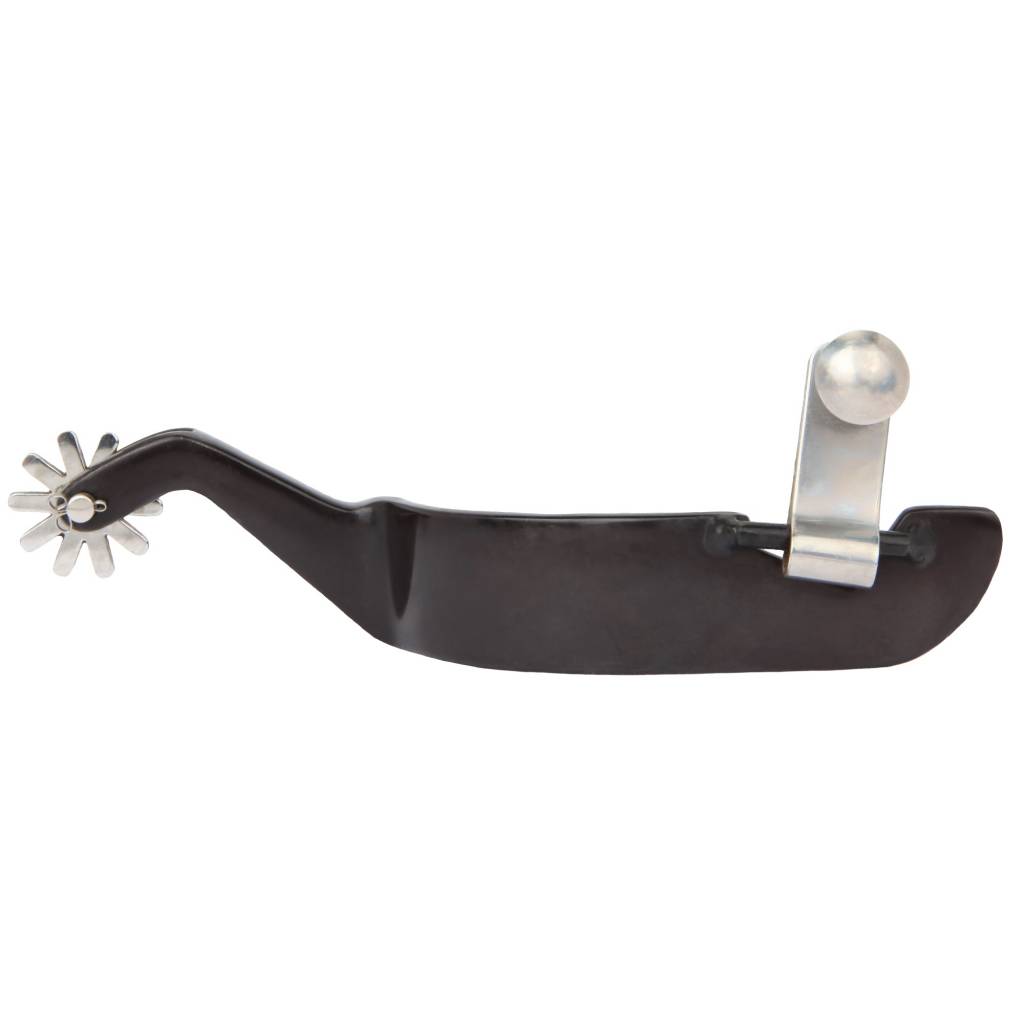 Myler 10 Point Rowel Black Steel Spurs