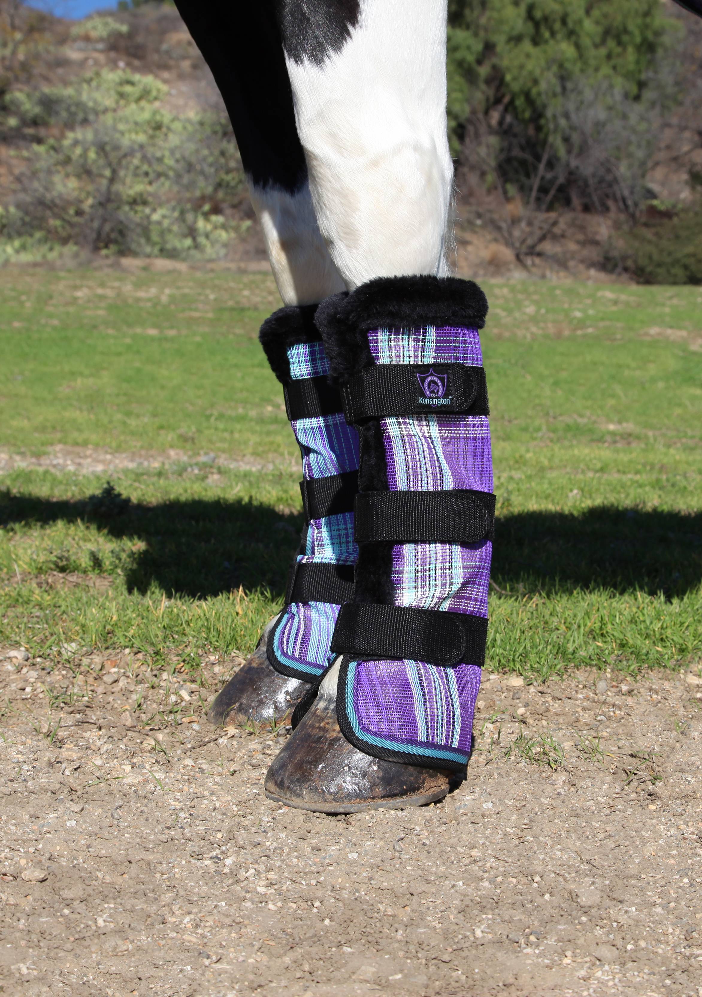 Kensington Protective Fly Boots  - Lavender Mint