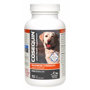 Nutramax Cosequin Maximum Strength Joint Health Supplement for Dogs - With Glucosamine, Chondroitin, MSM, and Hyaluronic Acid