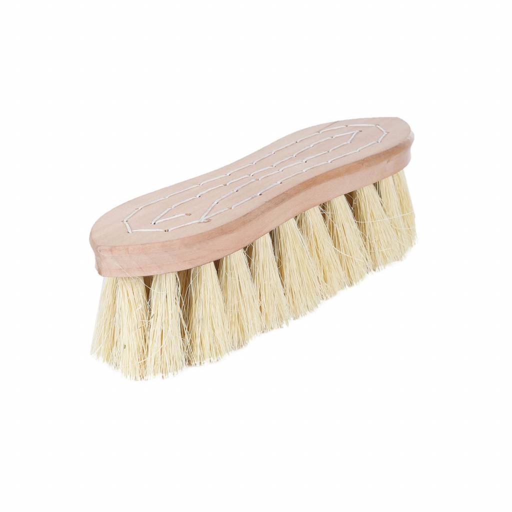 Horze Wood Back Firm Brush-Natural Bristles - 2 Inch