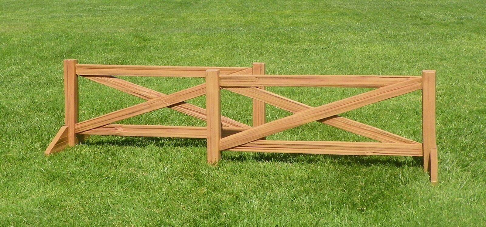 Burlingham Sports Cedar Split Rail Fence Set