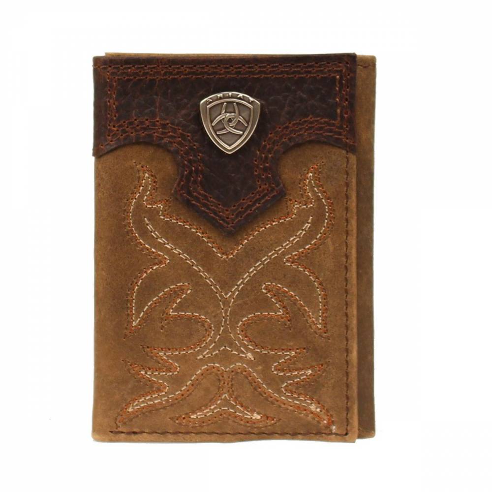 ariat boot stitched rodeo wallet