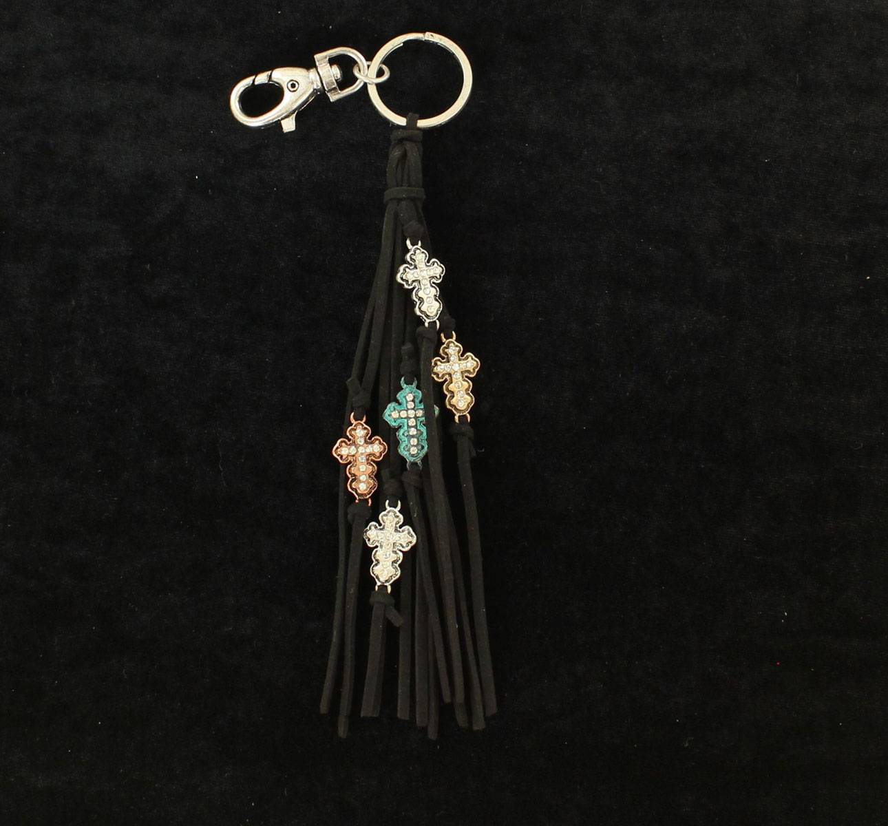 5-920648 Blazin Roxx Fringed Multi Cross Key Chain sku 5-920648