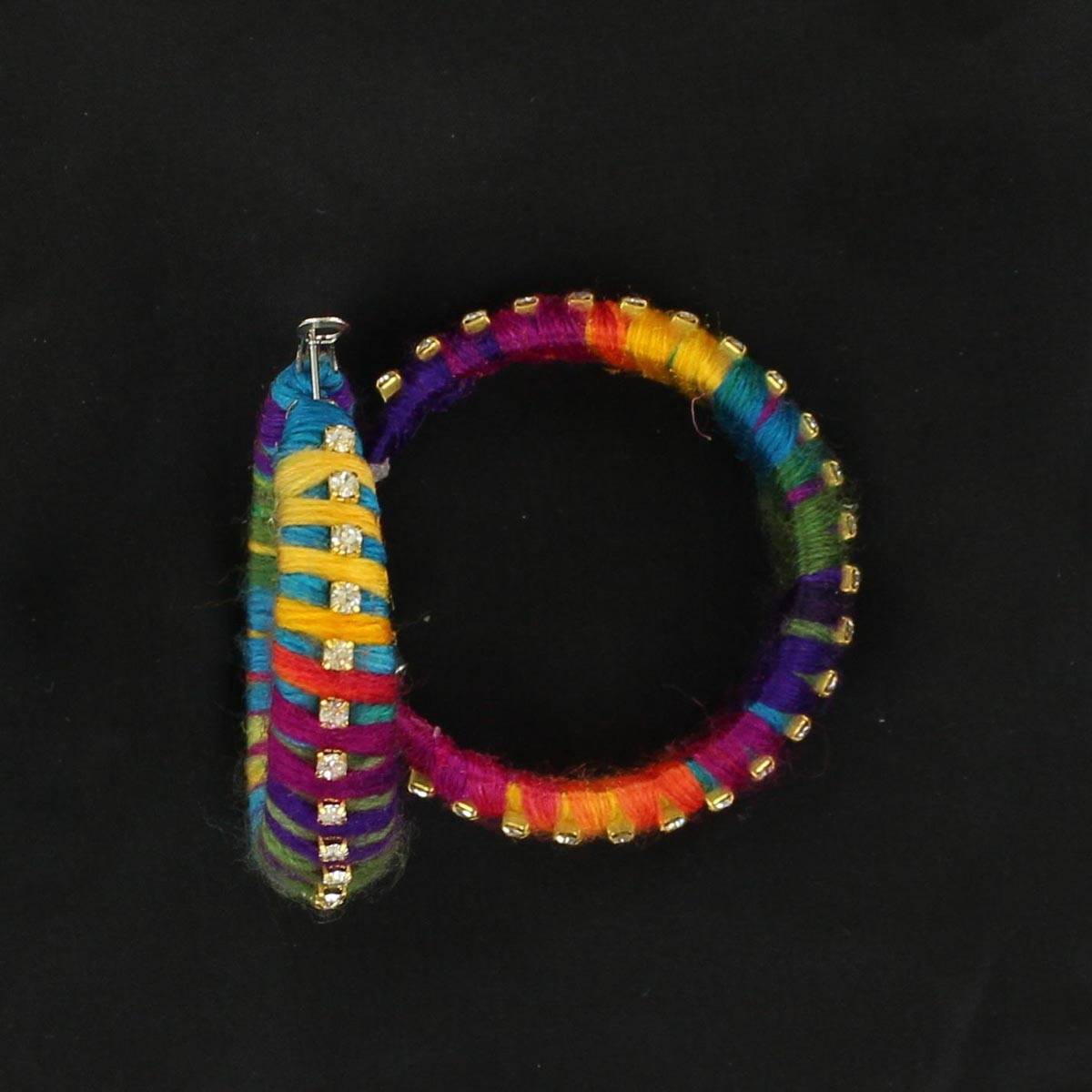 5-920905 Blazin Roxx Yarn Thread Hoop Earrings sku 5-920905