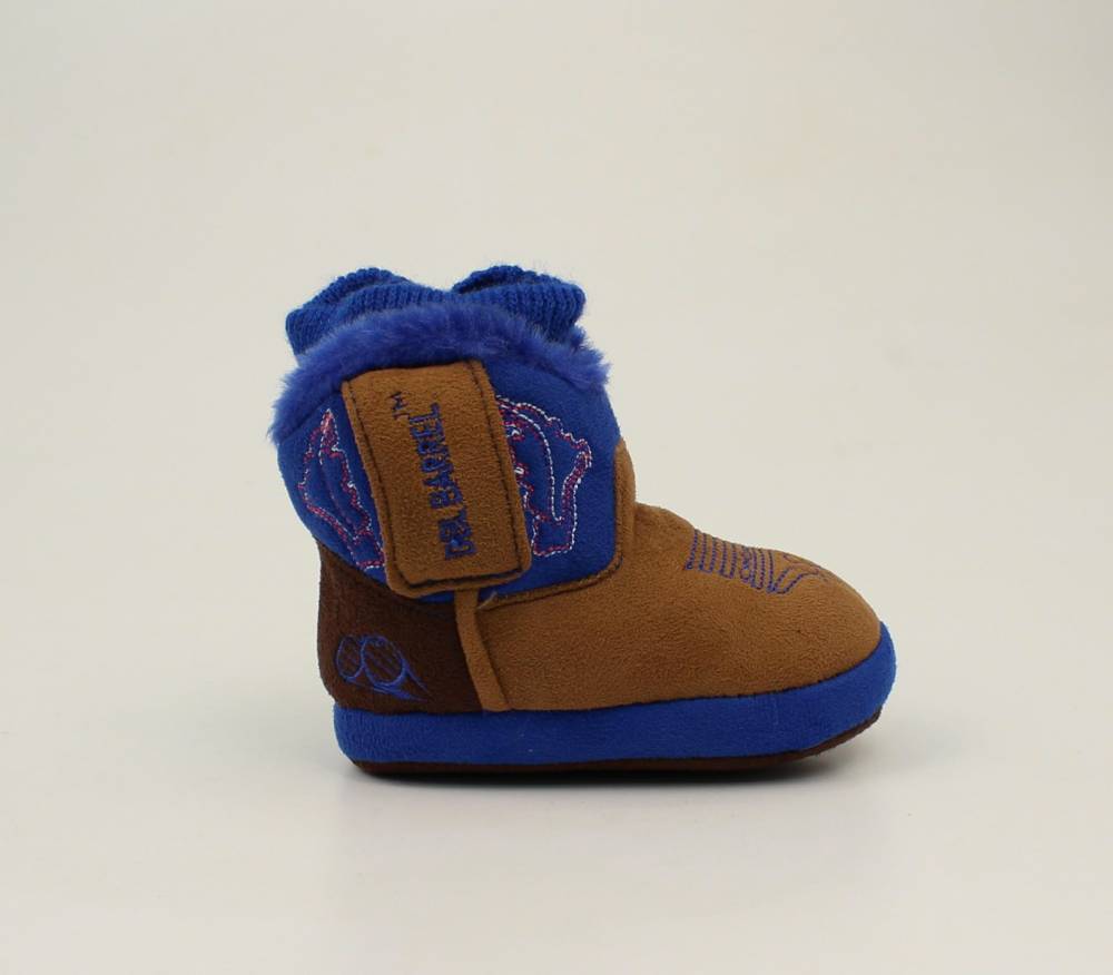Double Barrel Infant Boys Multi Color Soft Bootie Slippers