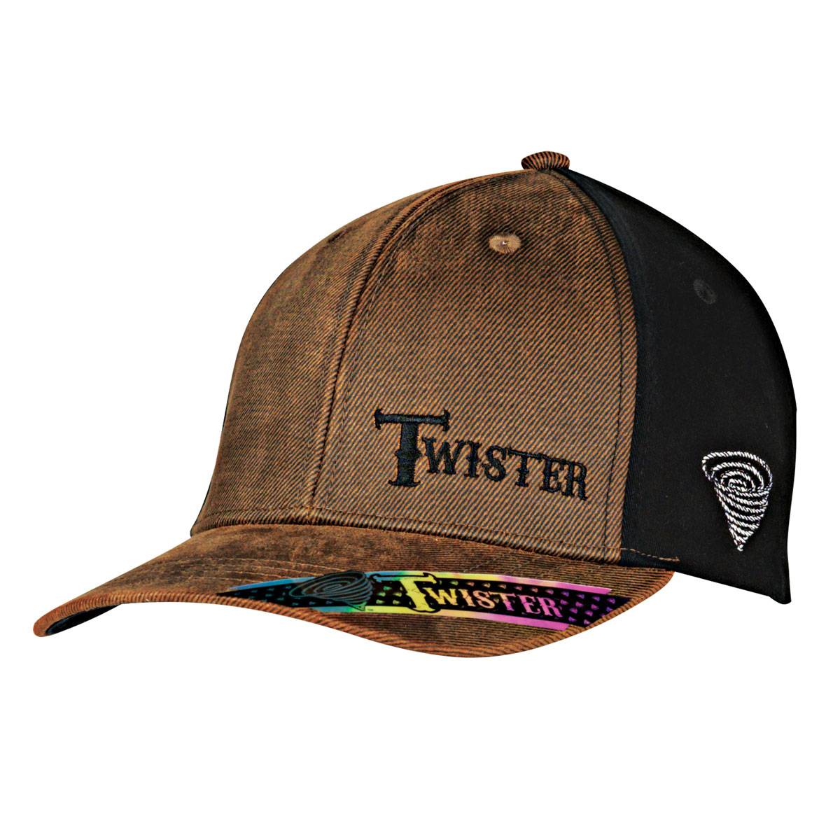 Twister Mens Snap Closure Oilskin Cap