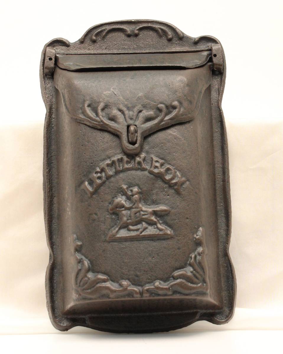 Western Moments Cast Iron Letter Box